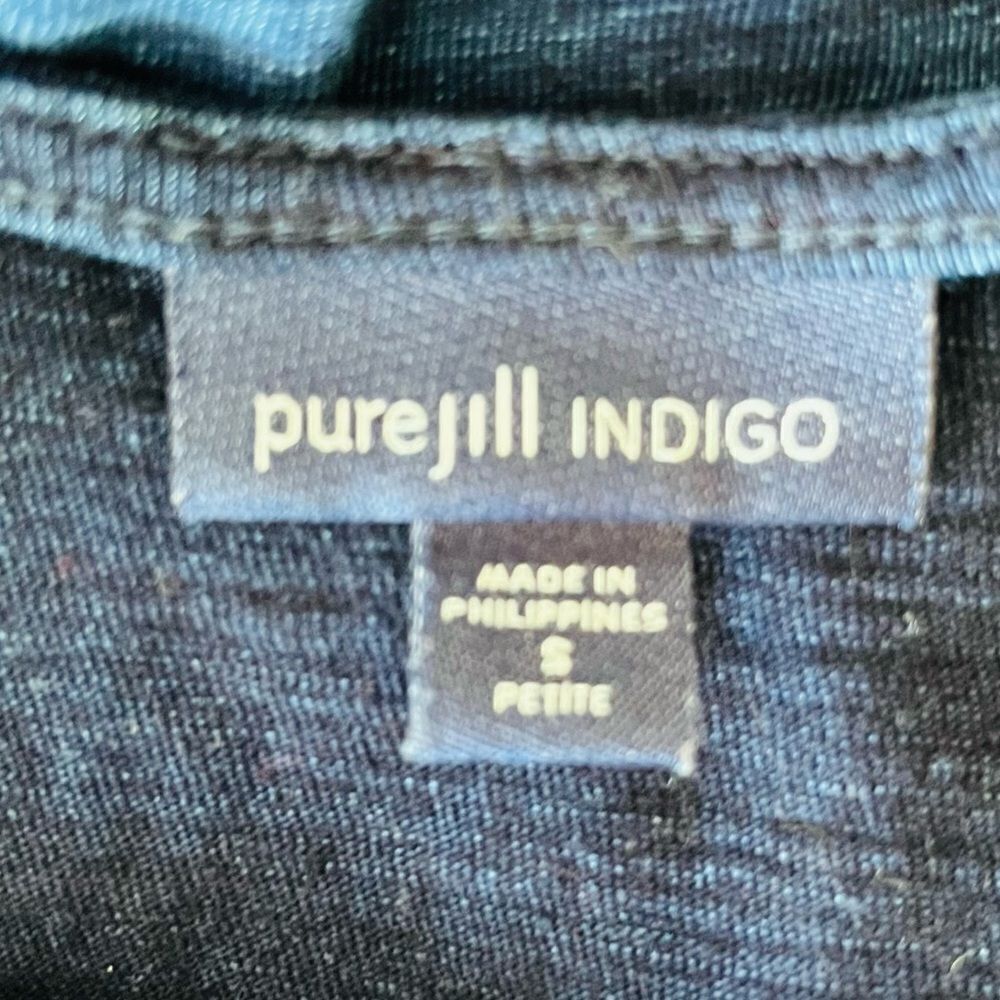 PureJJill Indigo blue ombré tank top size S petite. - Picture 6 of 7
